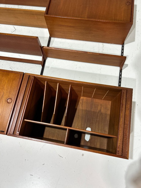 Sistema di pareti modulari in teak di Kai Kristiansen, danese, anni '60. – Armadi a muro, Wood (photo 11 of 22)