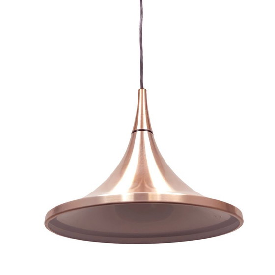 Lampada a sospensione tedesca "Semi" (tromba) – Rame, Rolf Krüger Staff Leuchten, 1970 (photo 9 of 15)