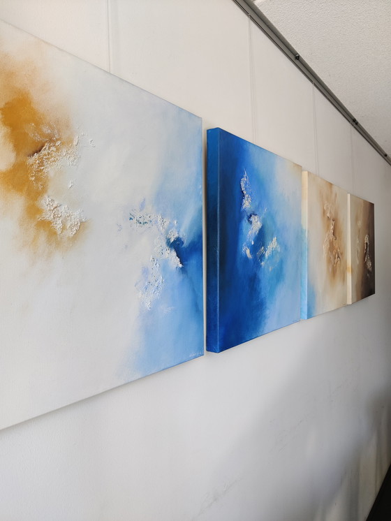 Image 1 of Serie de 4 cuadros de la artista Andrea Cook