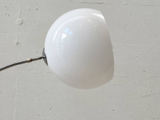 Lampadaire arc Vintage Space-Age – Chrome, Verre Acrylique & Marbre de Carrare, années 70 – Glass (photo 3 of 13)