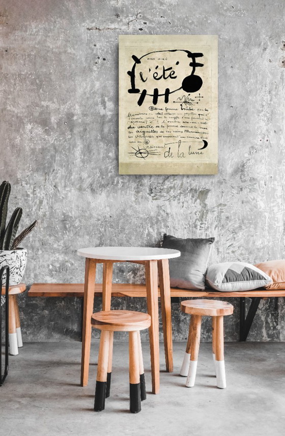 Zomergedicht - Afbeelding Zon en Maan van Joan Miró 1927 - Poster 50 × 70 cm – Paper (photo 10 of 12)