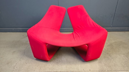 Sillón Zen diseñado por Kwok Hoi Chan para Steiner Paris, década de 1980.