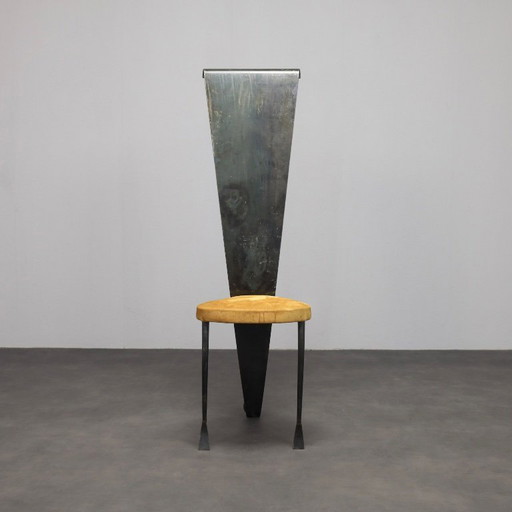 Zeldzame postmoderne sculpturale stoel, Italië, jaren 1980