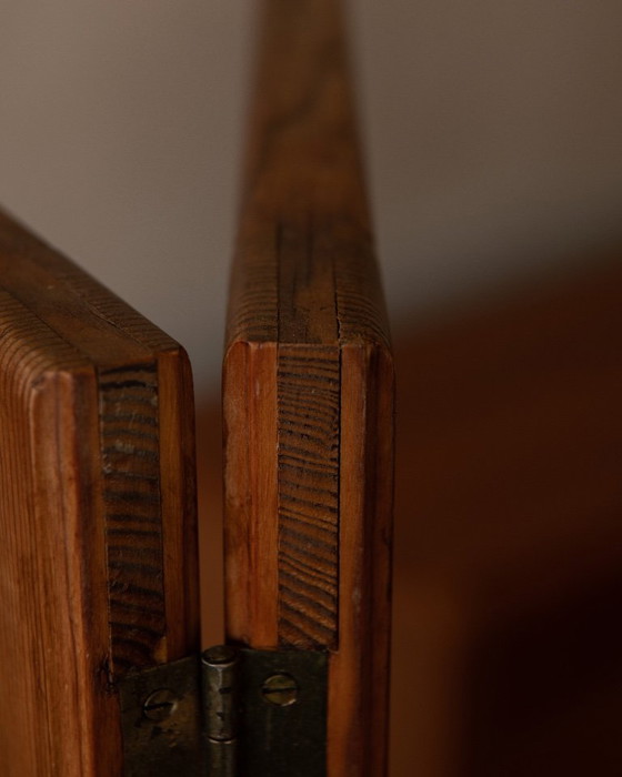 Image 1 of Divisorio per ambienti vintage in legno di pino, divisorio per ambienti a 3 parti