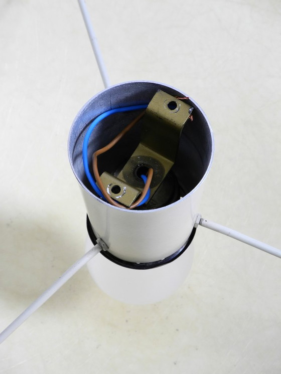 Image 1 of Bellissima e rara lampada da soffitto in fibra di vetro moderna di metà secolo