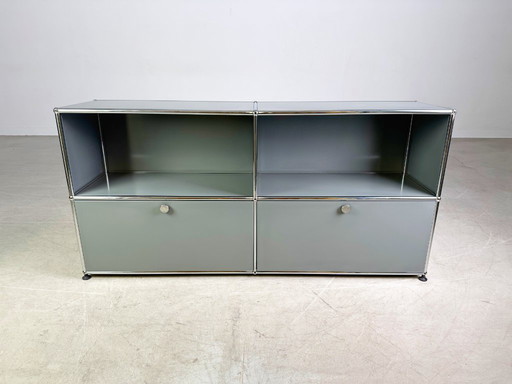 Original USM Haller sideboard Fritz Haller 2x2 medium grey