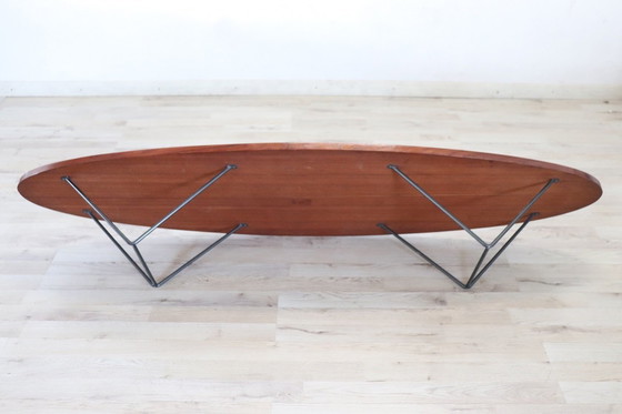 Image 1 of Oval Long Coffee Table, Italian Design 1960s