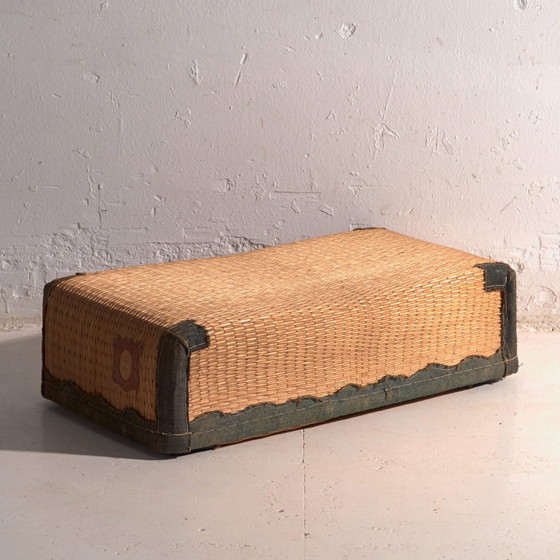 Antique kōri trunk in willow wicker – Japan, circa 1920. Set of two – Storage cabinet, Leather, Wood (photo 8 of 40)