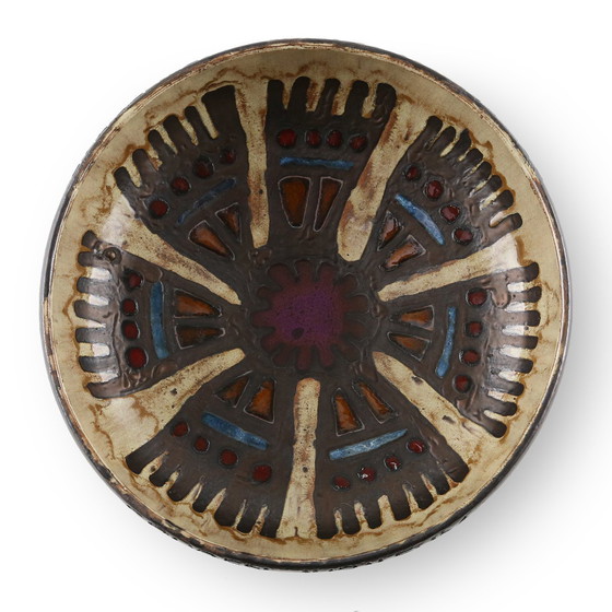 Image 1 of Ciotola in ceramica firmata dal laboratorio belga Perignem, anni &#39;60