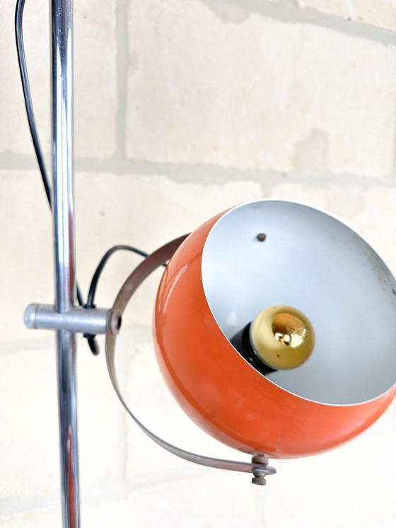 Image 1 of Vintage orange floor lamp