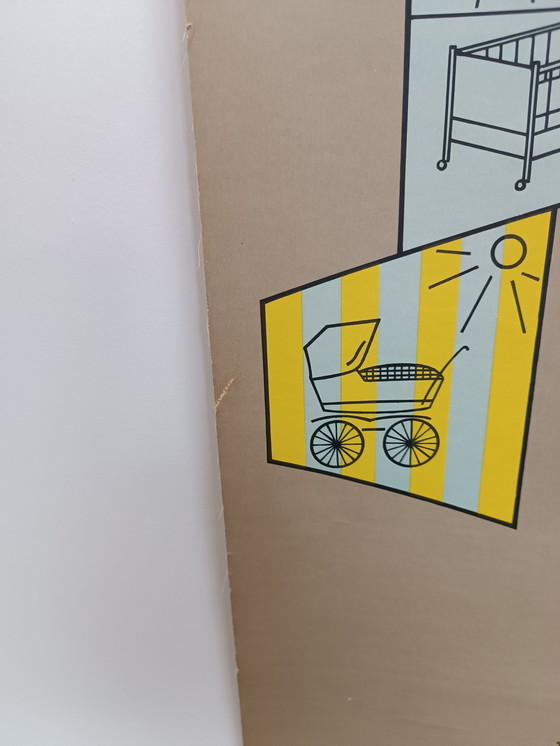 Image 1 of Vintage School Wall Chart - Child Development