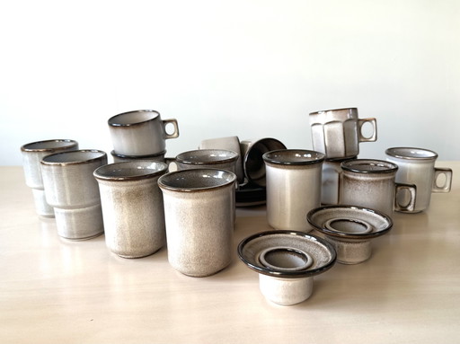 vaisselle vintage Poterie De Driehoek Huizen - série Amsterdam Grès