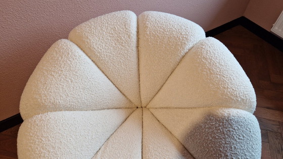 Kare Design Peppo Swivel Armchair – White Bouclé – Polyester (photo 7 of 8)