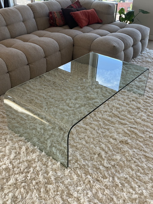 Glass coffee table FIAM style