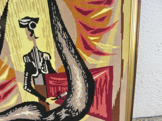 Image 1 of Tapestry "La Corrida" France, 1970