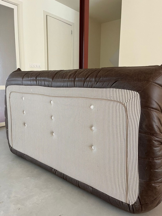 Original Ligne Roset Togo 3-Seater – Dark Brown Leather – 3-5 seaters (photo 4 of 4)