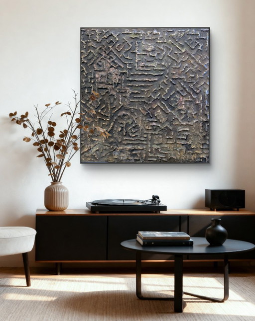 The Mysterious Maze – Uniek Schilderij / Wandobject