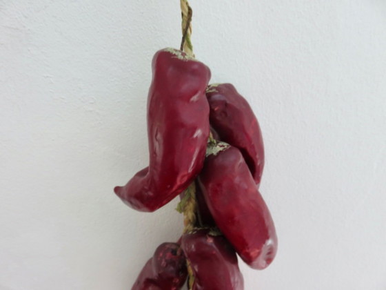 Image 1 of Corde de piments d'Espelette, Pays Basque, France, 60s'-70s'