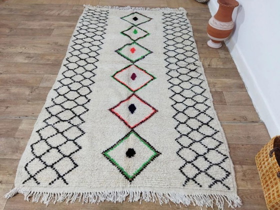 Image 1 of Handmade Berber Rug – Natural Wool from Morocco (243 × 143 cm)