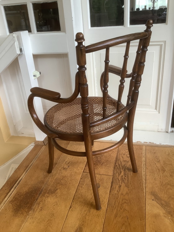 Image 1 of Wunderschöner originaler Thonet-Stuhl der Marke Fichel