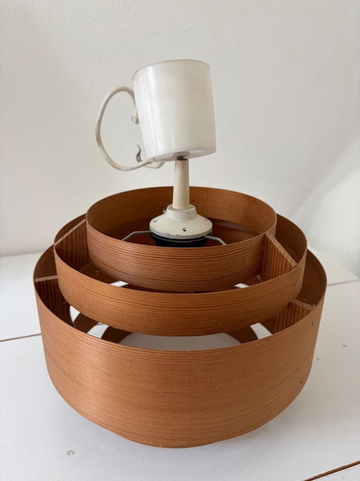 Translandia DK – Pine Veneer Pendant Lamp, Denmark 1960s/70s