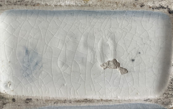 Image 1 of Vintage Belgische schouwvaas / ca. 1935-1940 /  handbeschilderde faience