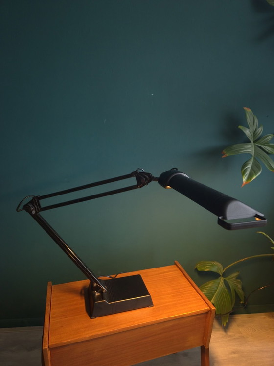 Vintage Lival Global PL11 | Finnish design Table lamp | 80s, Metal, Plastic, Black (photo 3 of 9)
