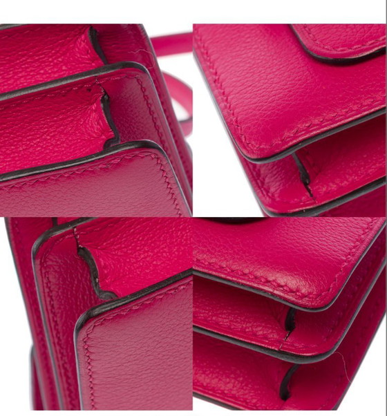 Image 1 of Zak HERMES Roulis en Cuir Rose - 103500