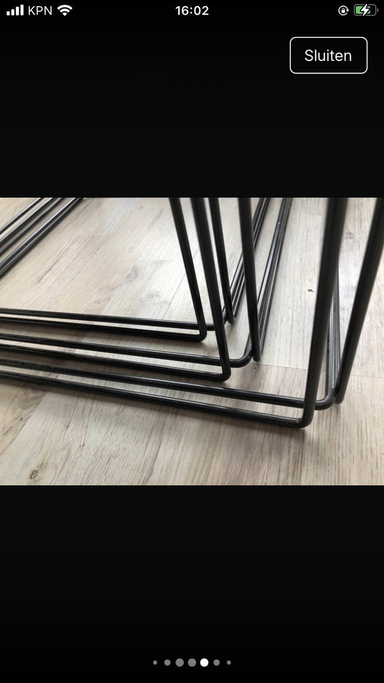 Image 1 of Dreiteiliges Set Isocele-Beistelltische von Max Sauze für Arrow – 1970er Jahre