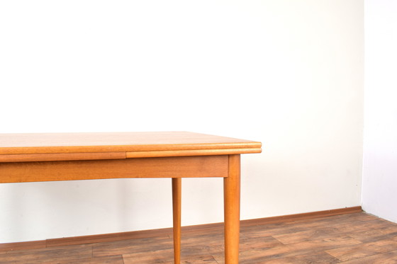 Image 1 of Table de salle à manger extensible en teck danoise du Mid Century, années 1960.