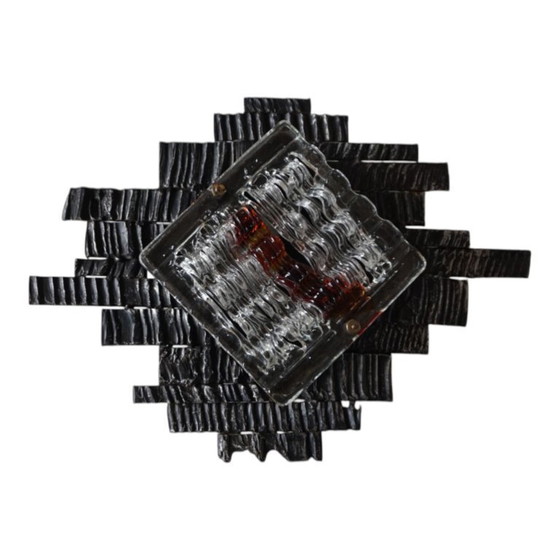 Image 1 of Lampada da parete brutalista Poliarte di Albano Poli, 1970