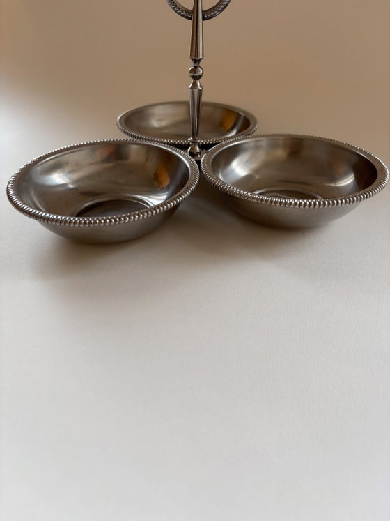 Image 1 of Serveur trois bols vintage Jean Couzon