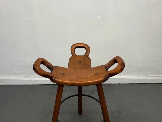 1/12 Sergio Rodrigues Confonorm Marbella Sgabello da bar anni '70 – Sgabelli da bar, Metallo, Legno (photo 18 of 19)