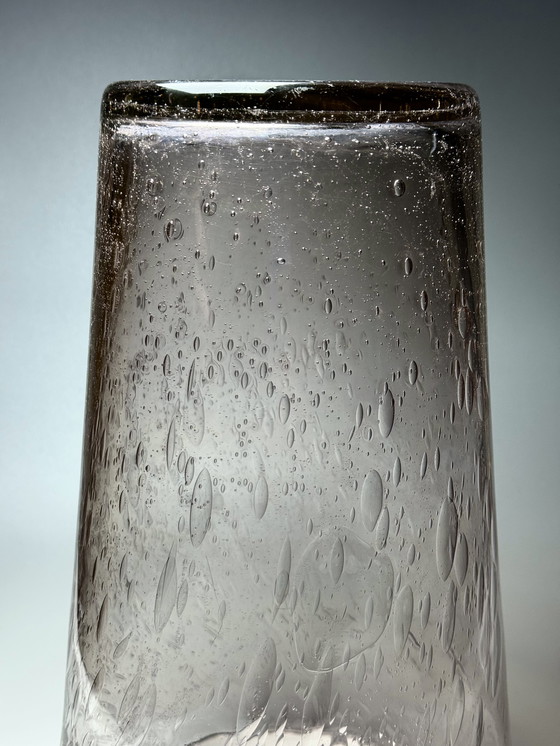 Image 1 of La Verrerie de Biot (France) - Large Hand-Blown Decorative Vase