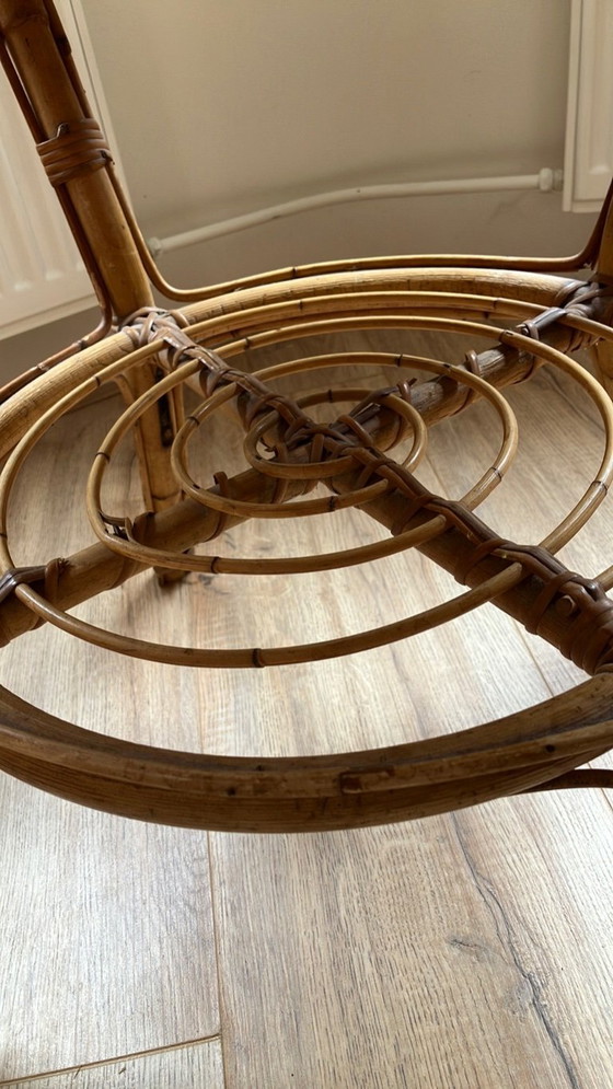 Image 1 of Round rattan side table or coffee table