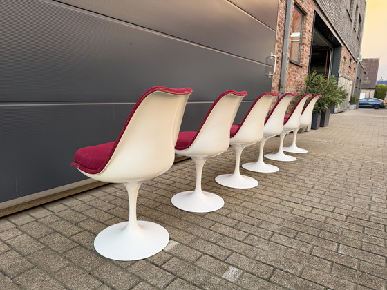 Image 1 of 6x original vintage Knoll Tulip dining chairs by Eero Saarinen