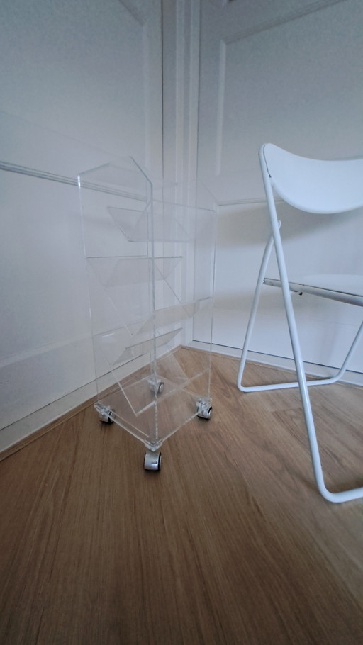 Diseño de estante para CD, diseño de plexiglás, Martha de Groot