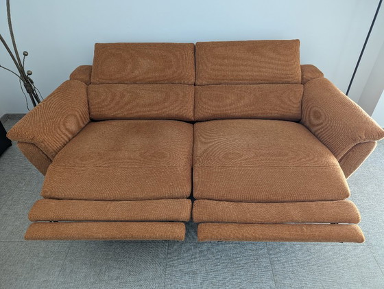 Image 1 of Sofá de tela VIRGINIA Centro de cuero