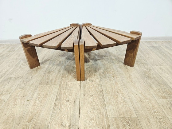 Tavolini modulari in rovere di Dittman, Paesi Bassi, anni '70, Set di 2 – Wood (photo 8 of 15)