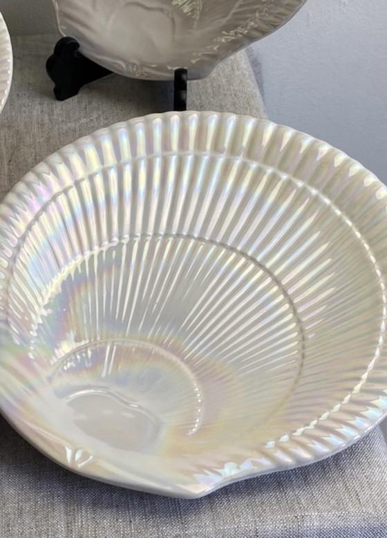 Image 1 of Iridescent Seashell Plates