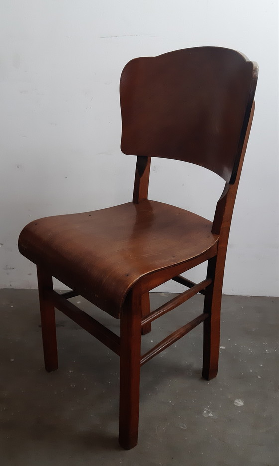 Image 1 of Art Deco Cafe chairs 1920s set of 4