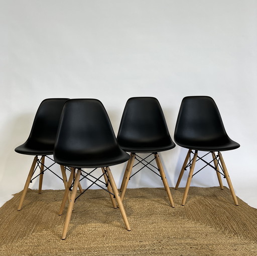 4X Vintage Eetkamerstoelen