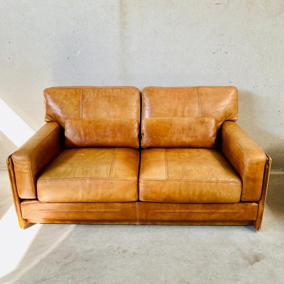 Image 1 of Baxter Arcon Sofa aus Büffelleder, italienisches Design, Marco Milisich, 1980