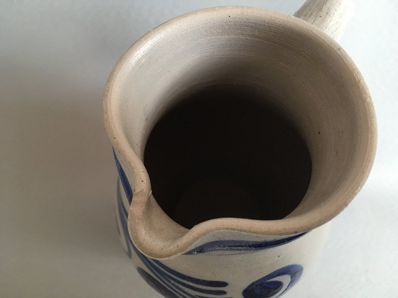 Image 1 of Grand pichet à eau de Cologne ancien en grès salé