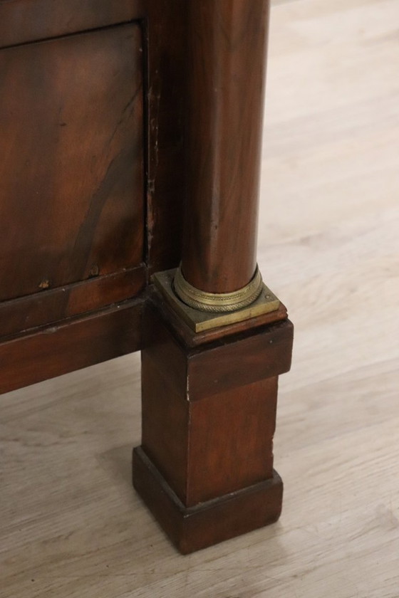 Image 1 of Antique Empire Chest of Drawers in Walnut, Italy Early 19th Century