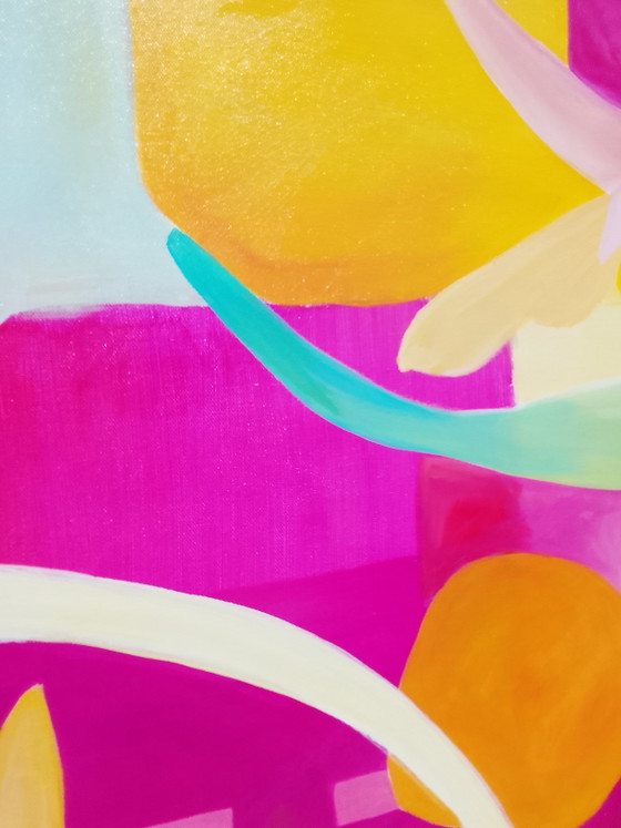 Image 1 of Acrylbild #calypso 100x100cm