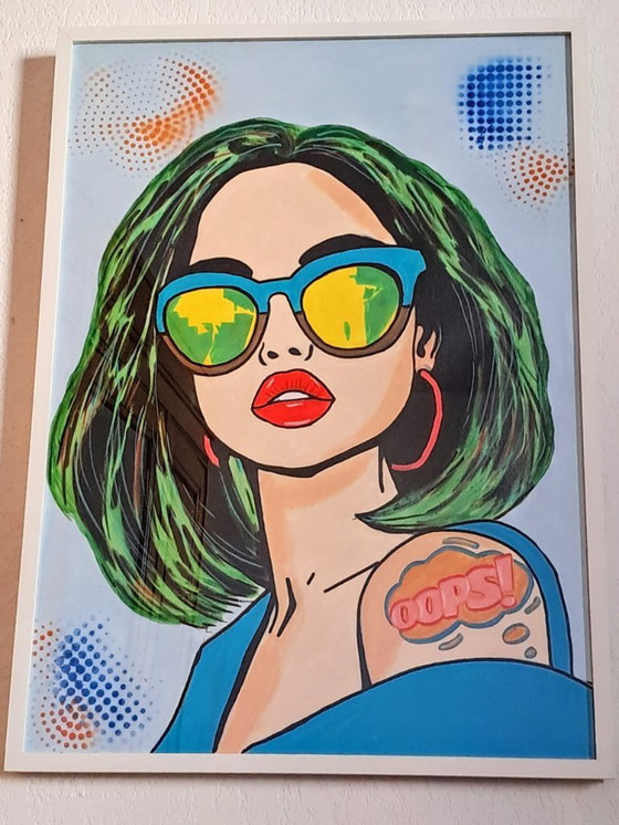 Image 1 of Aurora Konigsberg - She Knows Oops - Artist's Painting