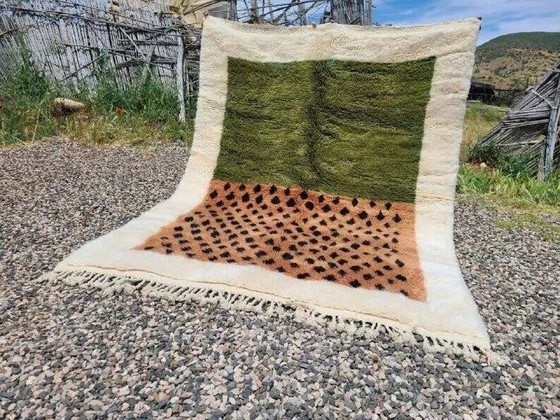 Tappeto Mrirt marocchino verde oliva e terracotta 360x240 cm – motivo grafico – Tappeti, Lana, Cotone (photo 3 of 9)