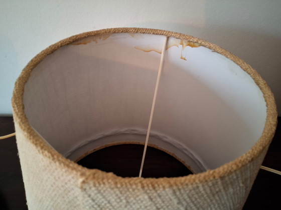 Image 1 of Herda Fat lava keramische tafellamp met originele kap 