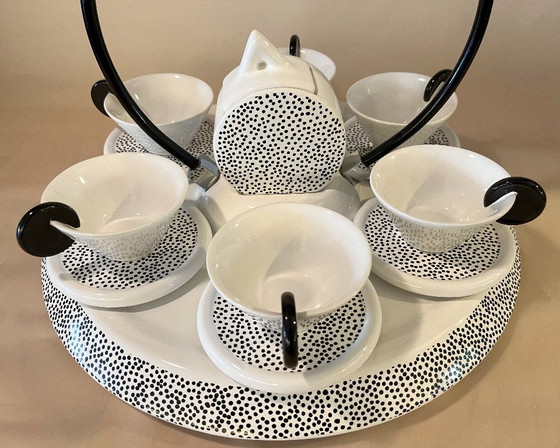 Centrotavola Massimo Materassi, Mas Italy, ceramica Memphis, set completo – Servizi da tavola, Metal (photo 2 of 18)